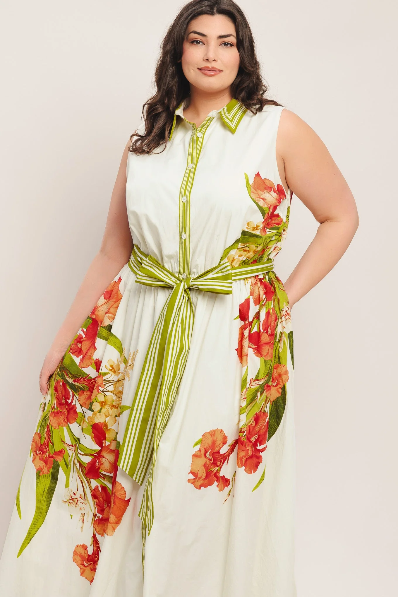 SPRING HEIRLOOM FLORAL PRINT MIDI DRESS - Image 12
