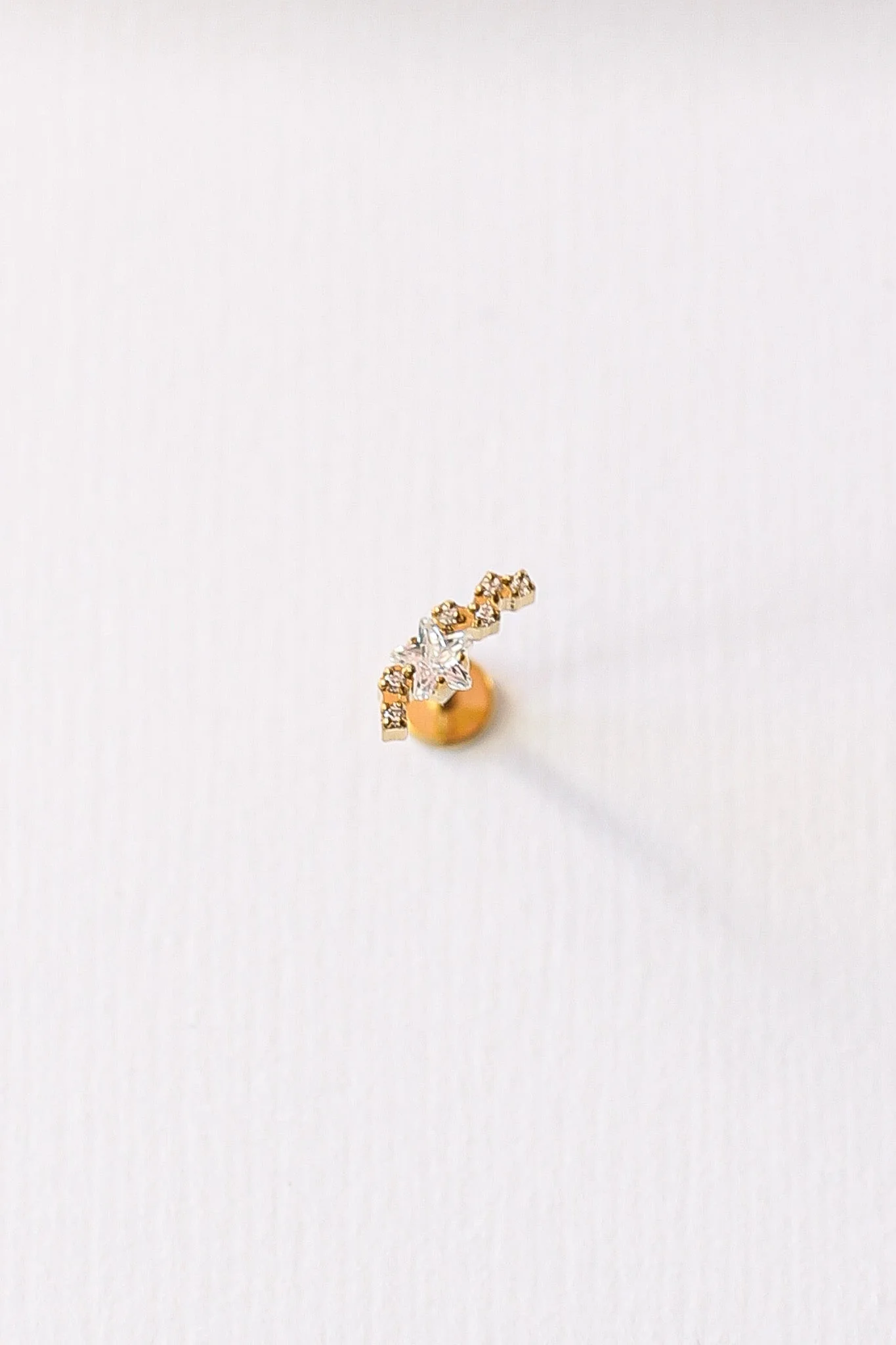 Star Cluster Flat Back Stud Earring
