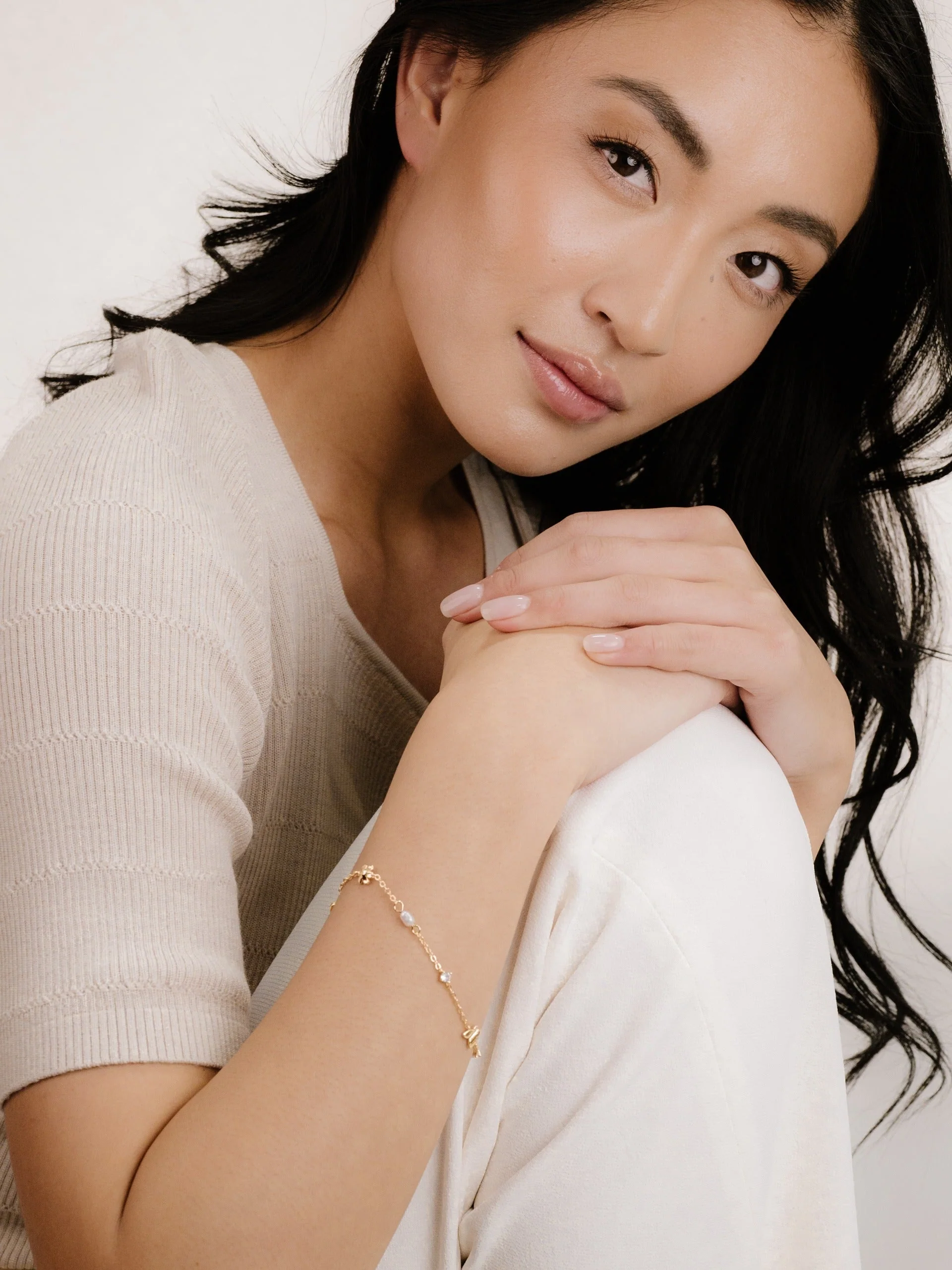 Subtle Butterflies and Pearl Bracelet - Image 5