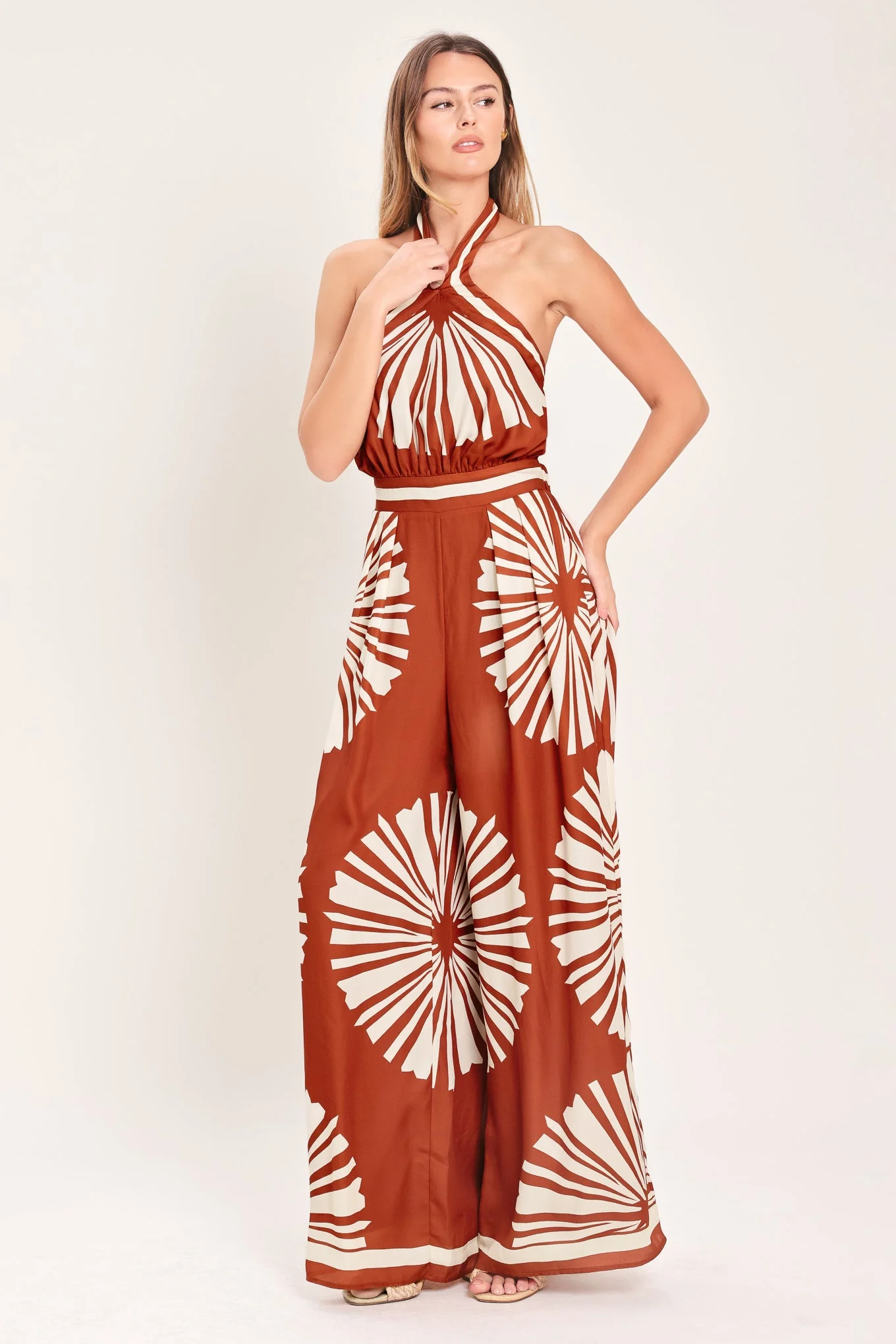 SUMMER RADIANCE TERRACOTTA JUMPSUIT - Image 3