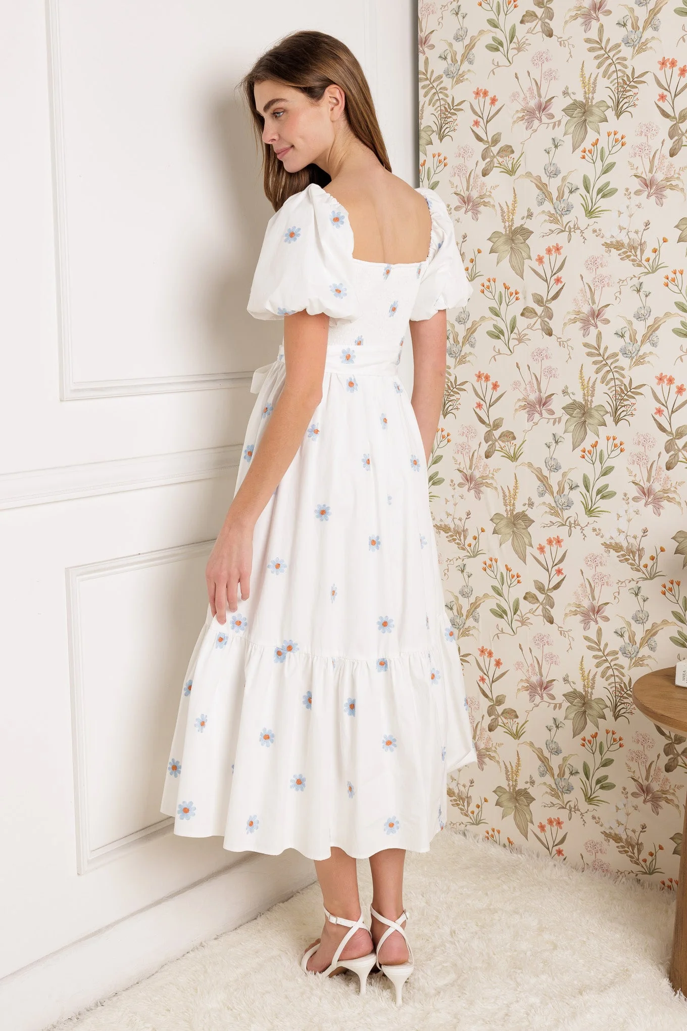 SUNNYSIDE LANE - EMBROIDERED MIDI DRESS - FINAL SALE - Image 8