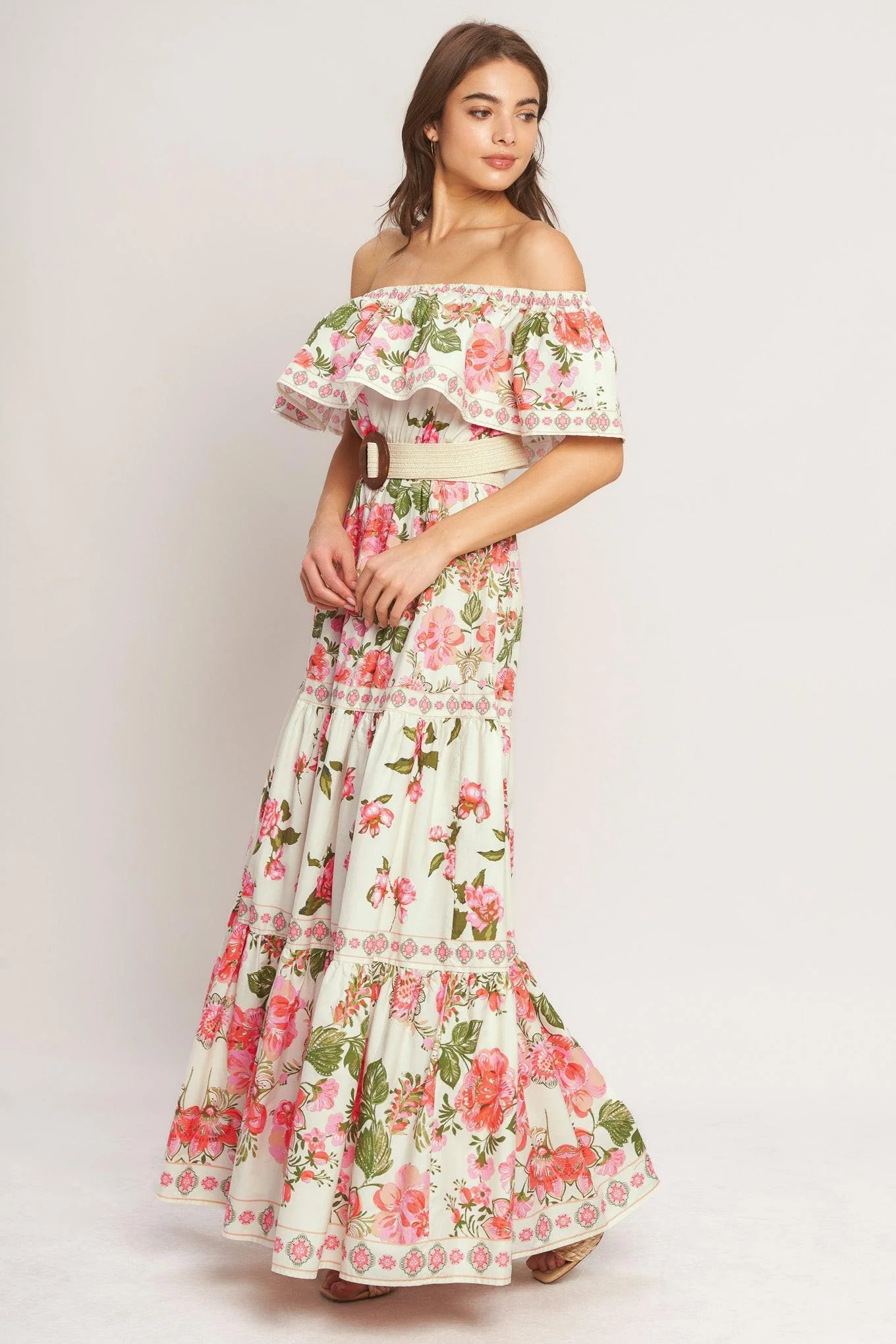 SWEET ESCAPE OFF SHOULDER MAXI DRESS - Image 3