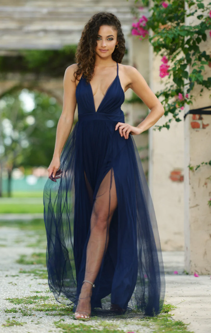 Sydney Maxi Dress - Navy - Image 6