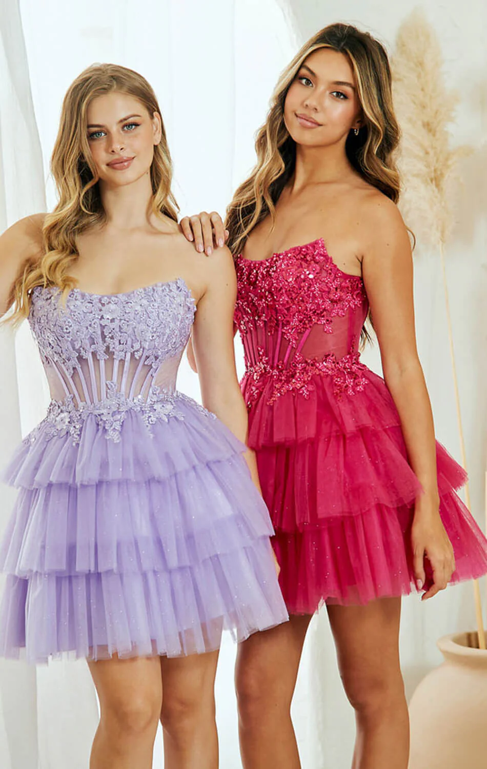 TANSY MINI DRESS - FLORAL LACE STRAPLESS COCKTAIL DRESS - Image 11
