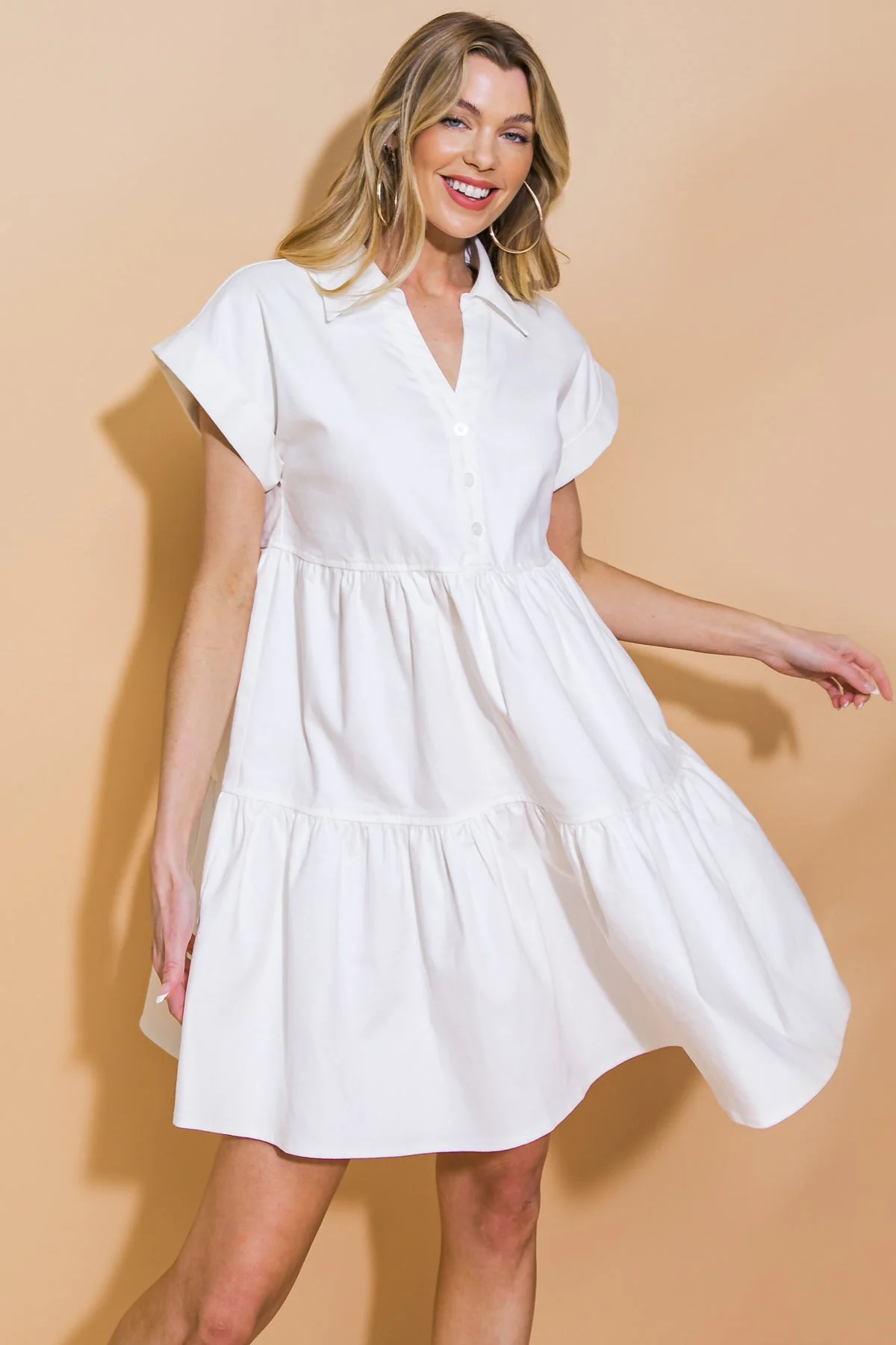 TIMELESS BEAUTY - WHITE SWING DRESS - Image 5