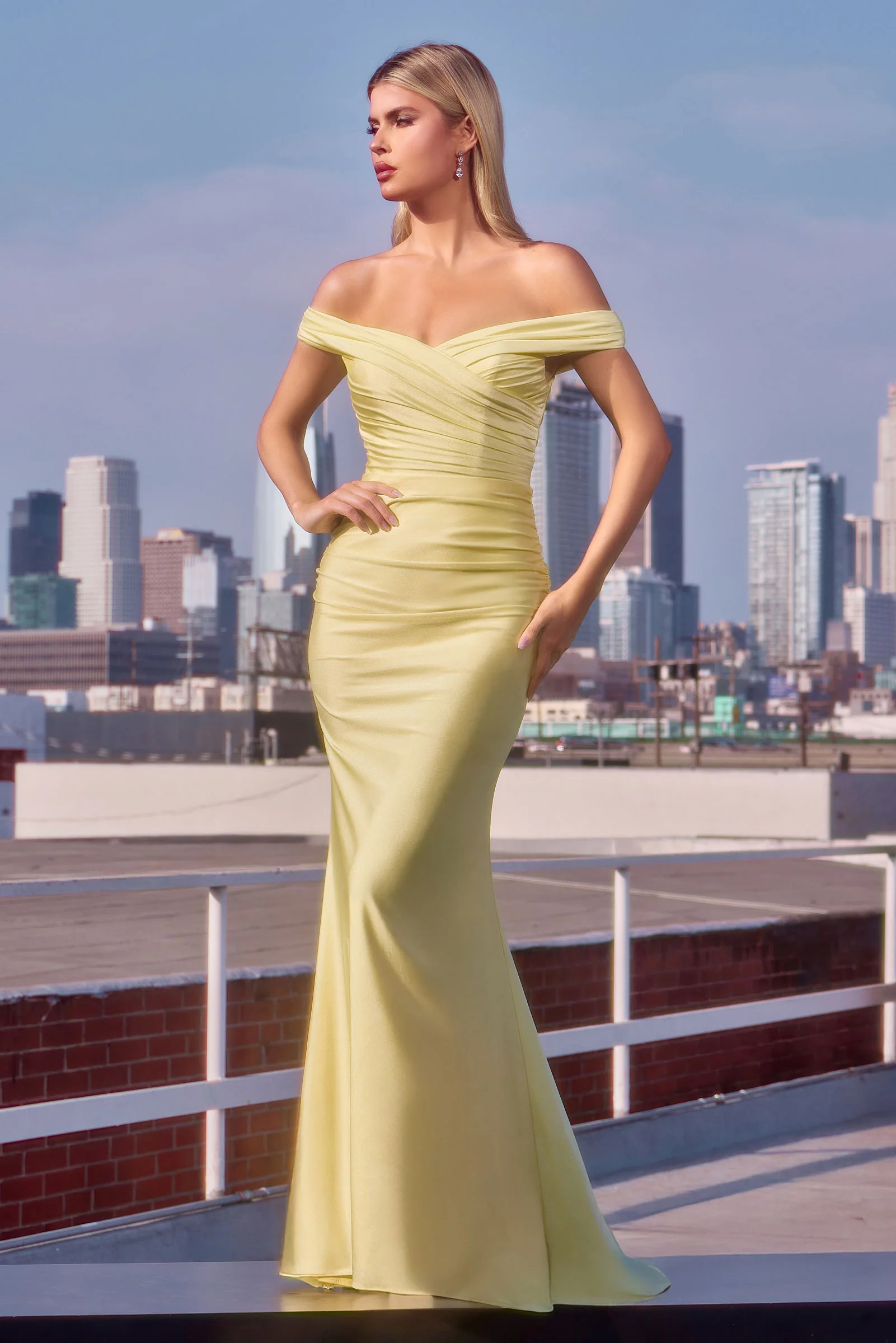 Tinsley Gown - Off-the-Shoulder Long Dress - Image 7