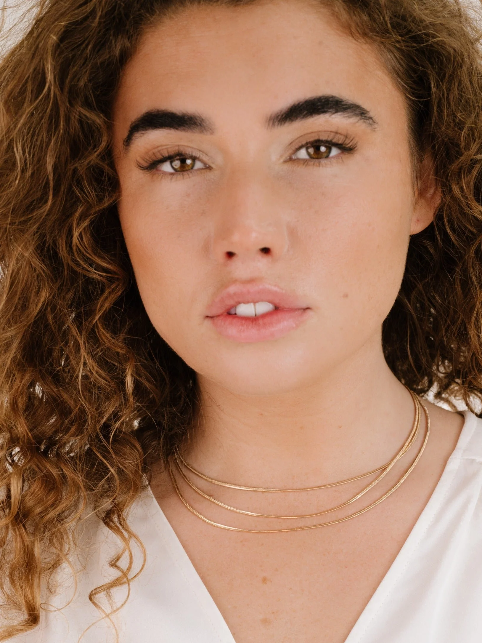 Triple Snake Chain Necklace - Image 3