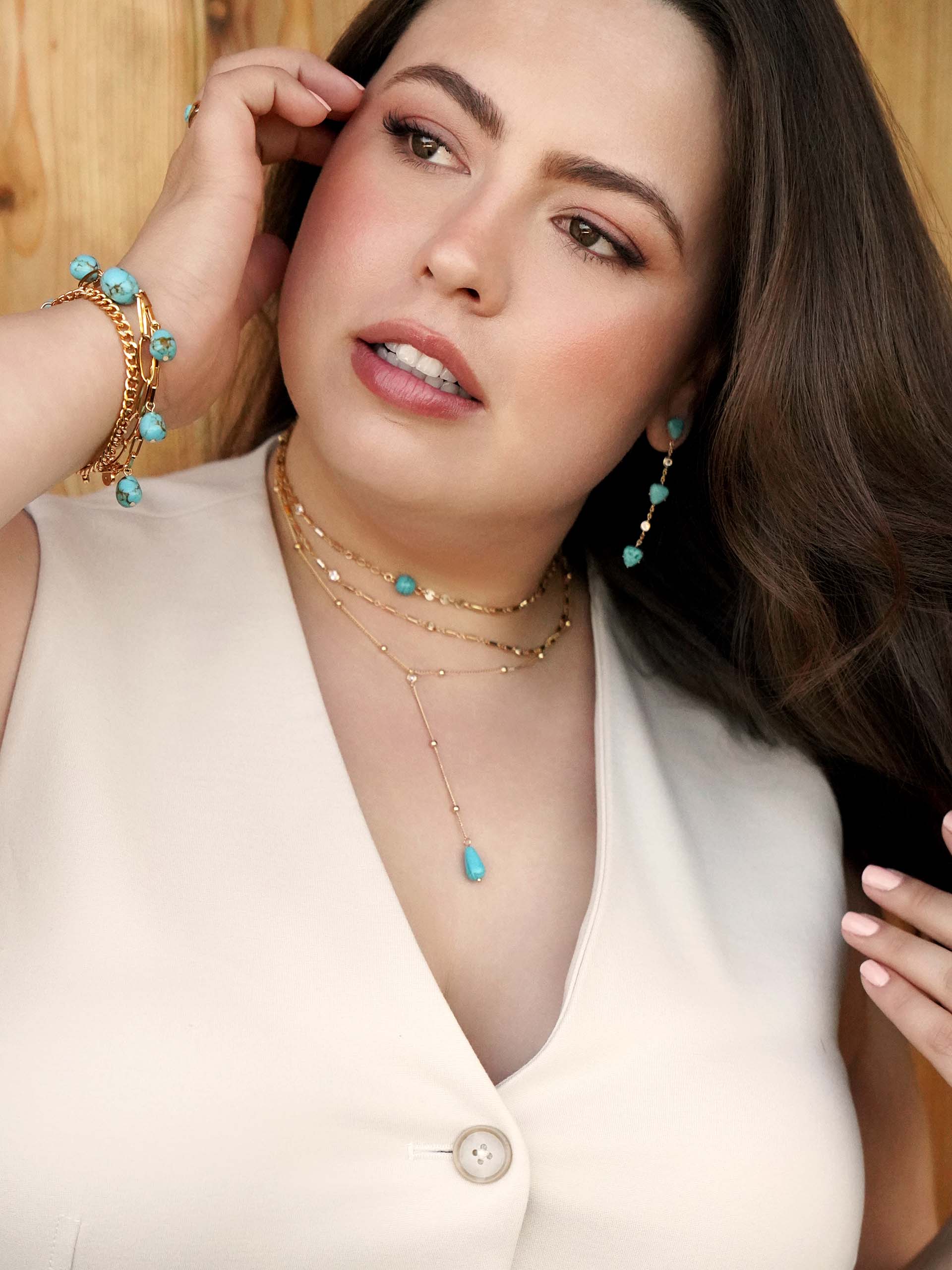 Turquoise Solstice Dangle Earrings - Image 4