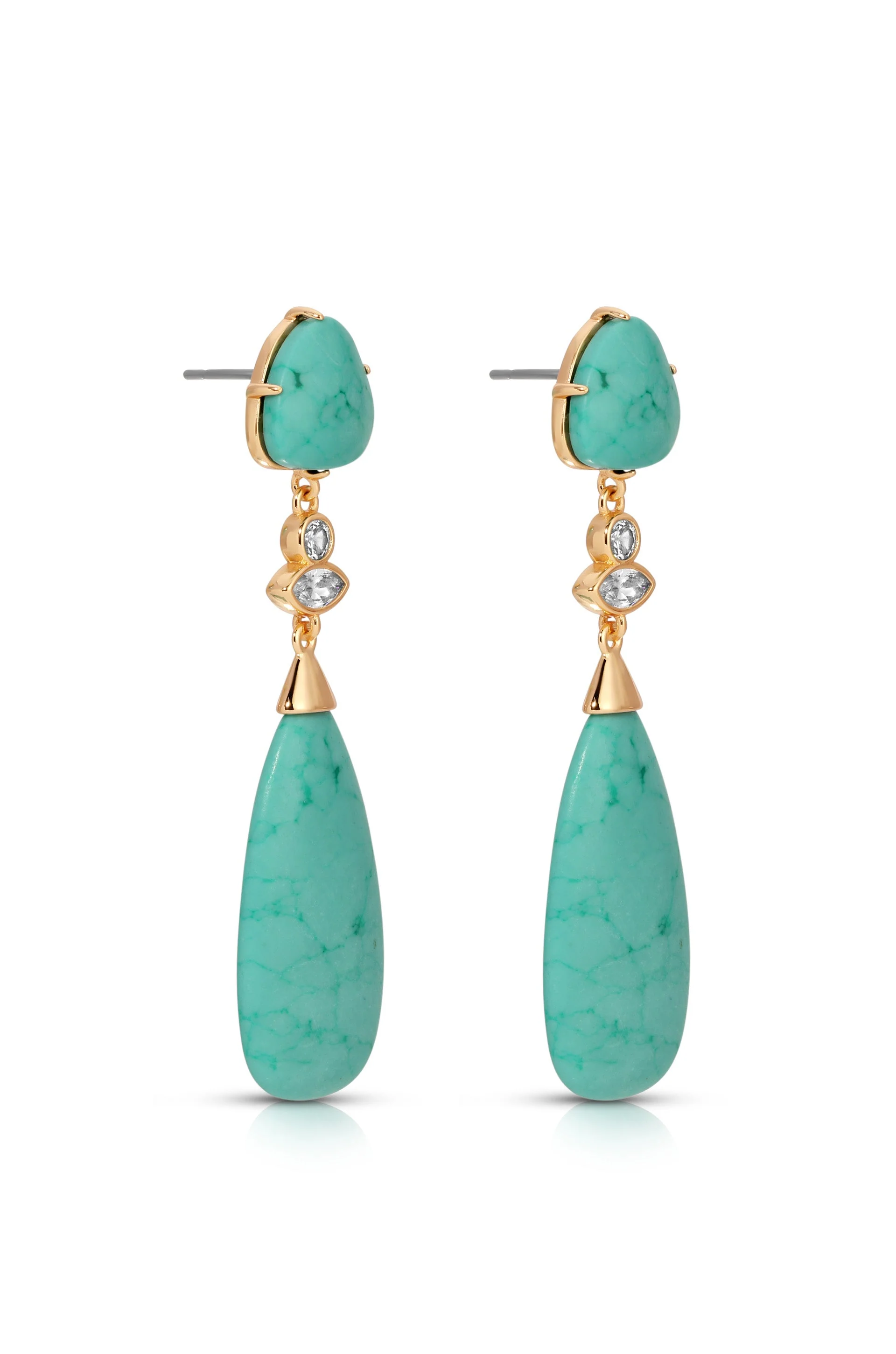 Turquoise Solstice Drop Earrings - Image 3
