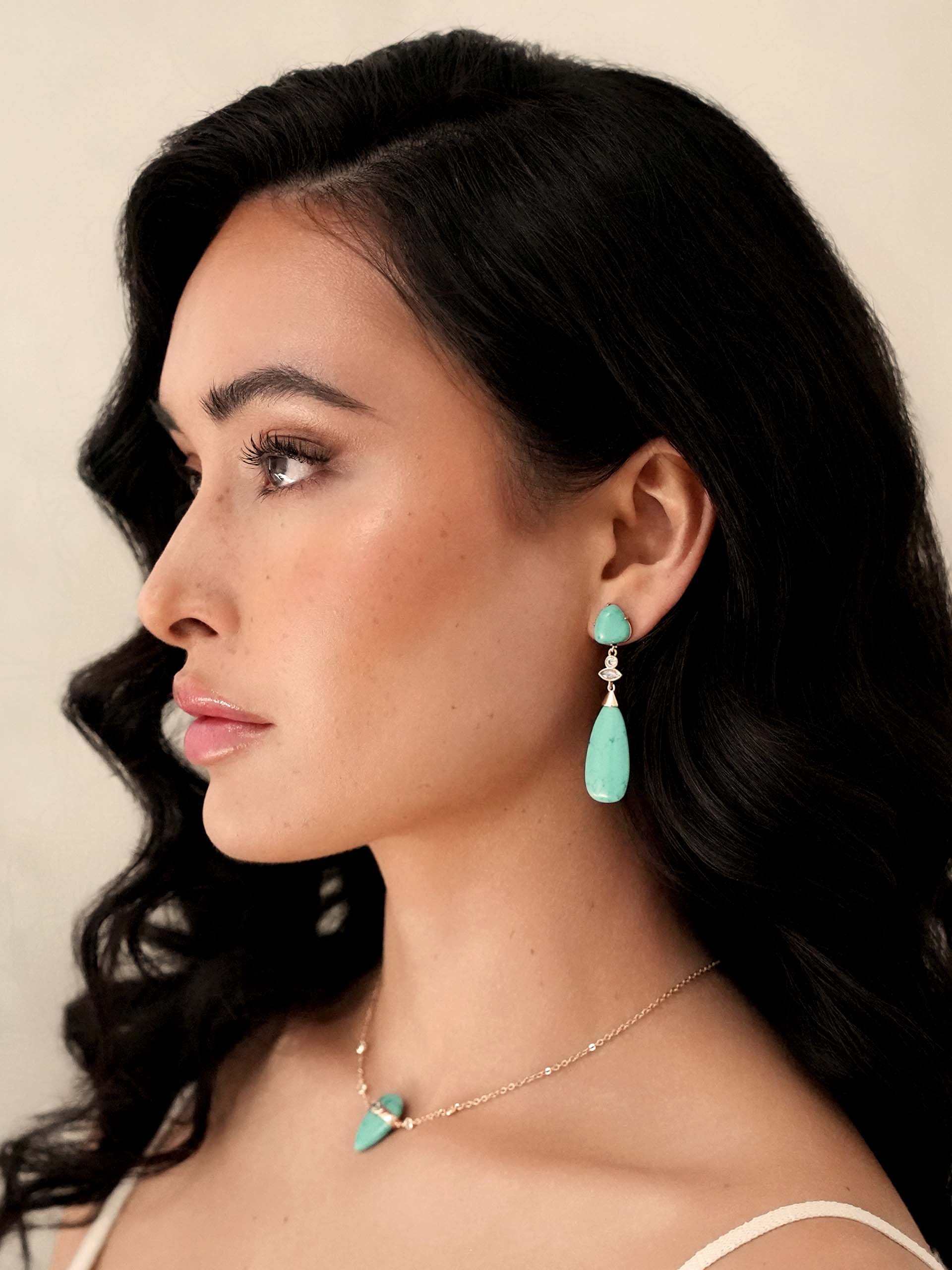 Turquoise Solstice Drop Earrings - Image 5