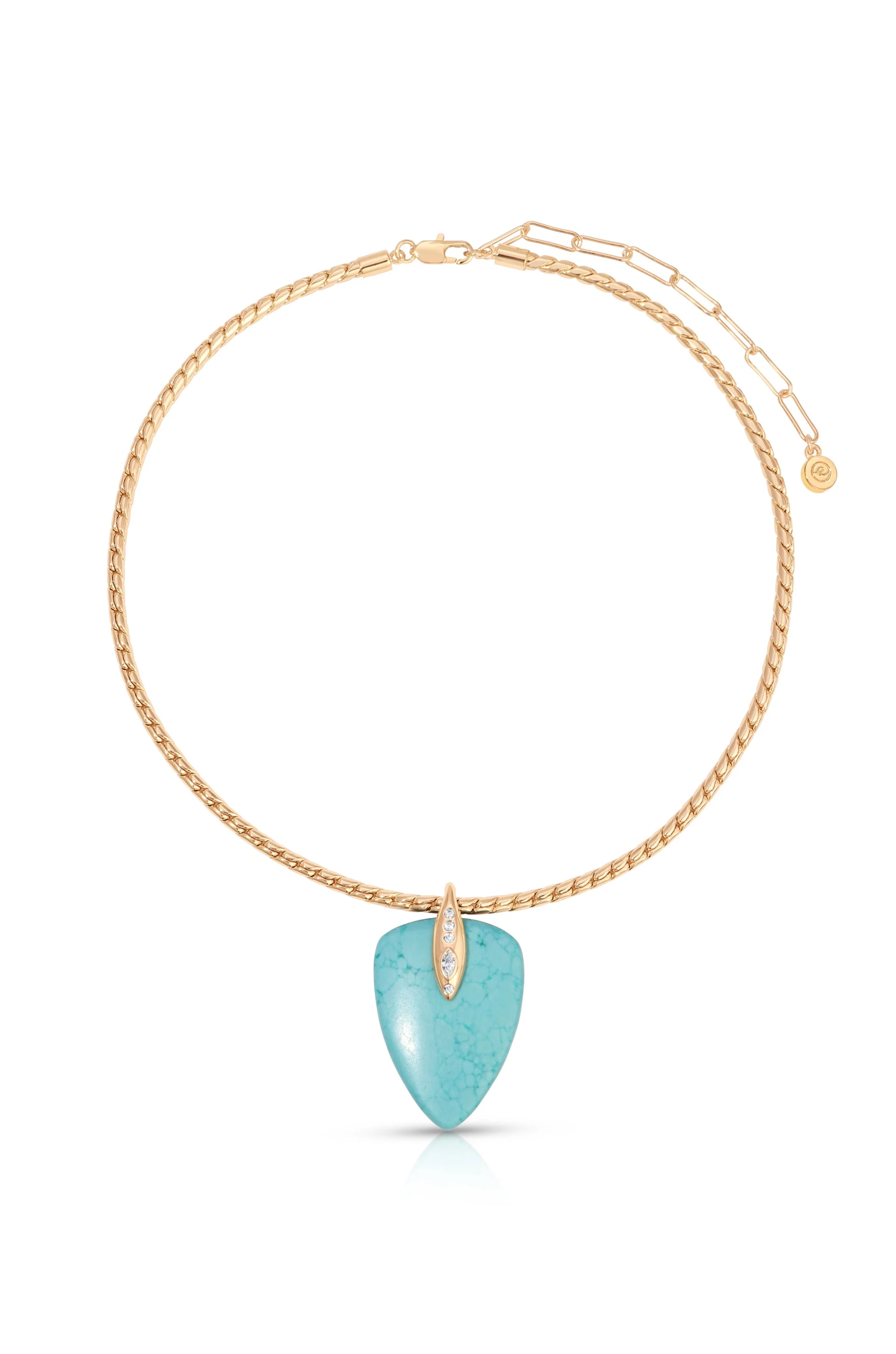 Turquoise Solstice Pendant Choker - Image 2