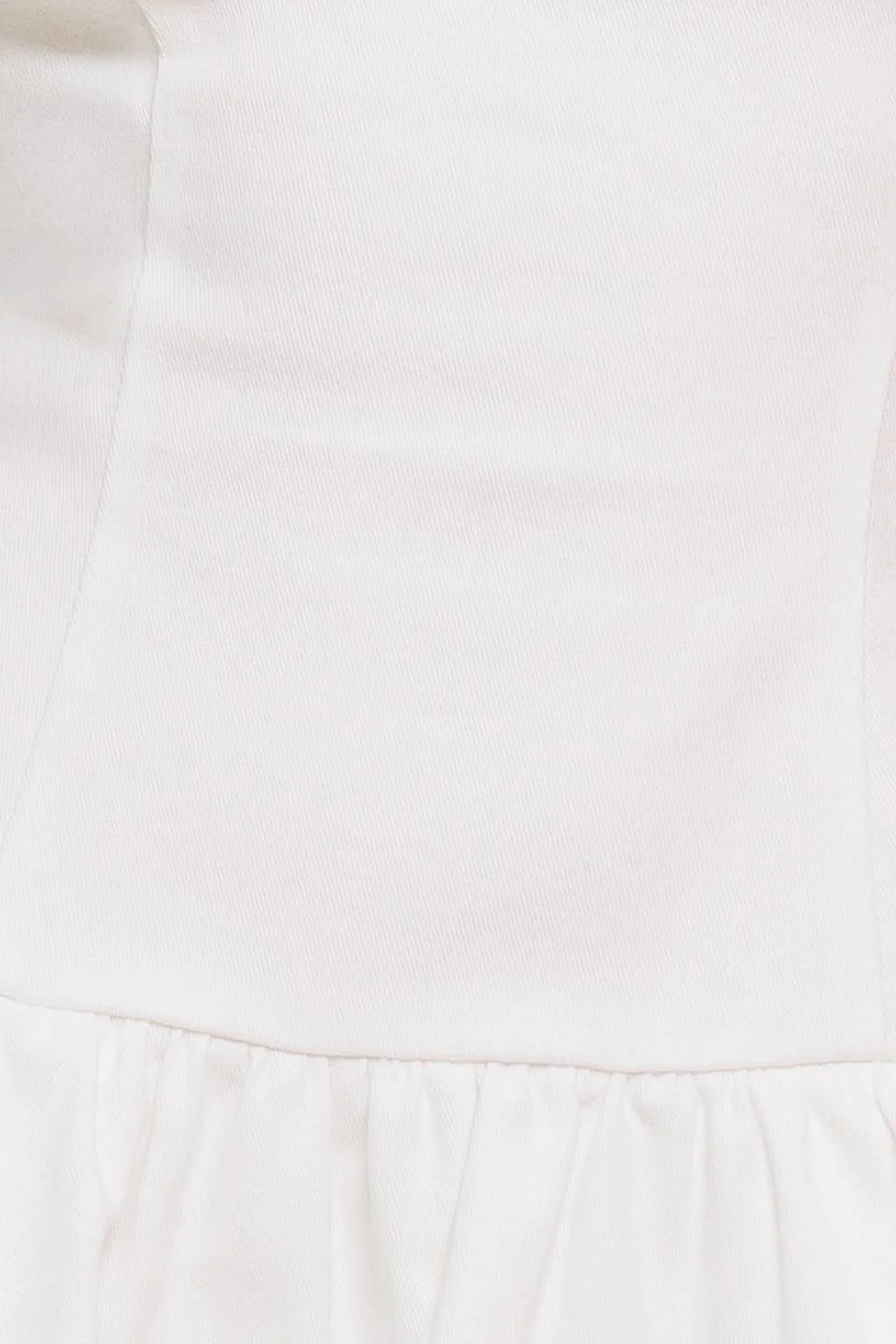 TWILIGHT WISH - WHITE DENIM BUBBLE HEM MINI DRESS - Image 9