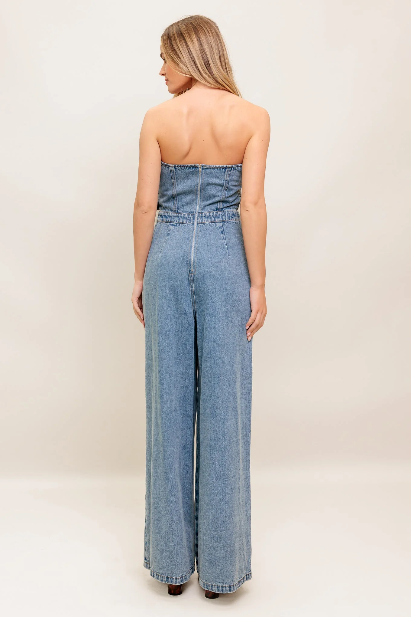URBAN HARNESS DENIM JUMPSUIT - Image 2