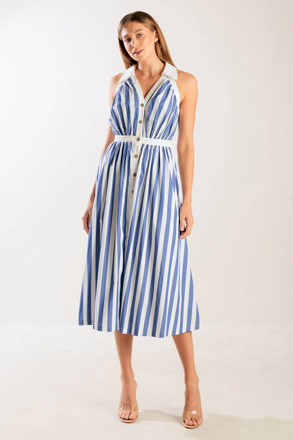 WAIT FOR IT WOVEN MIDI DRESS - Image 3