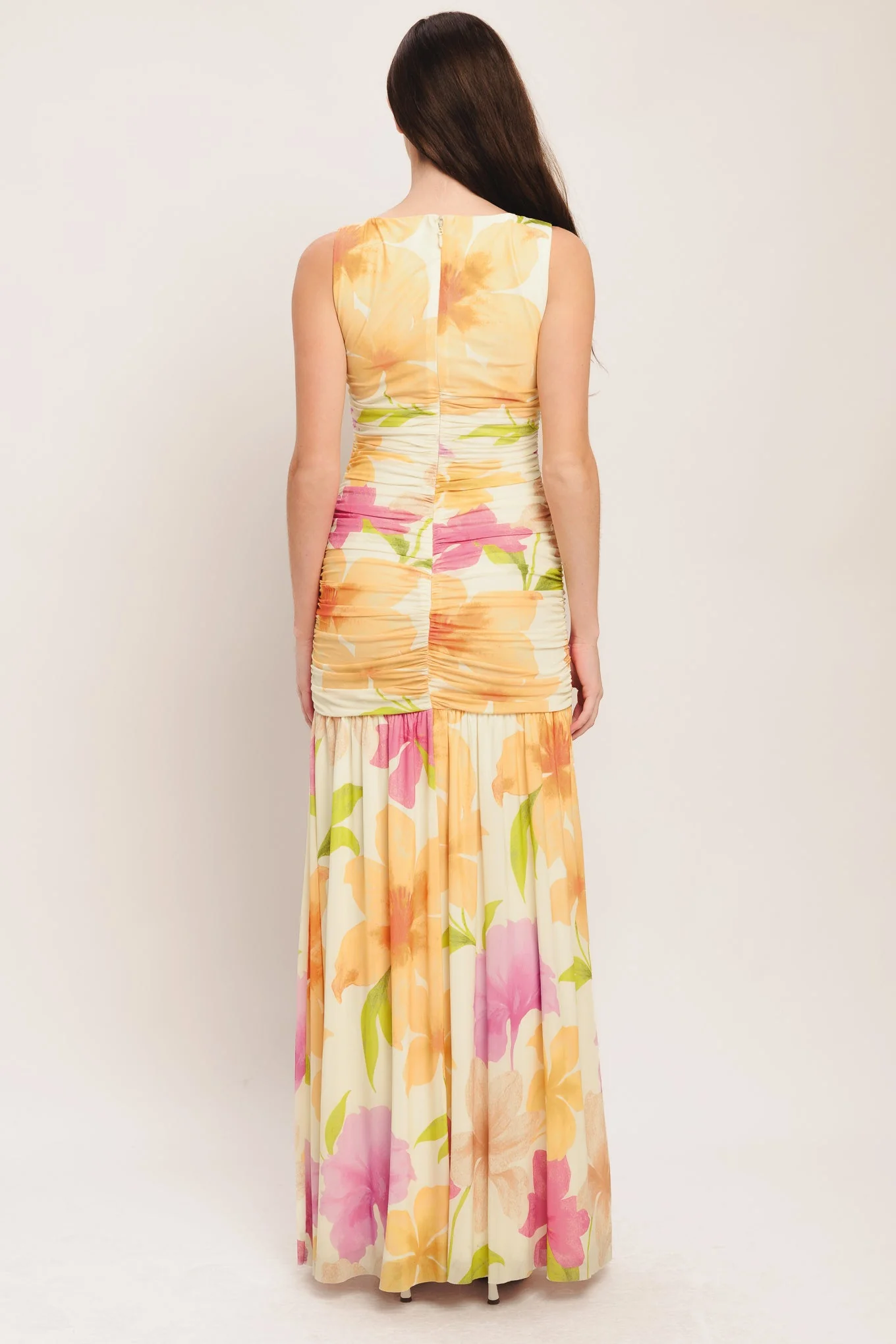 WARM BREEZE BLOOMS POWER MESH MAXI DRESS - Image 2