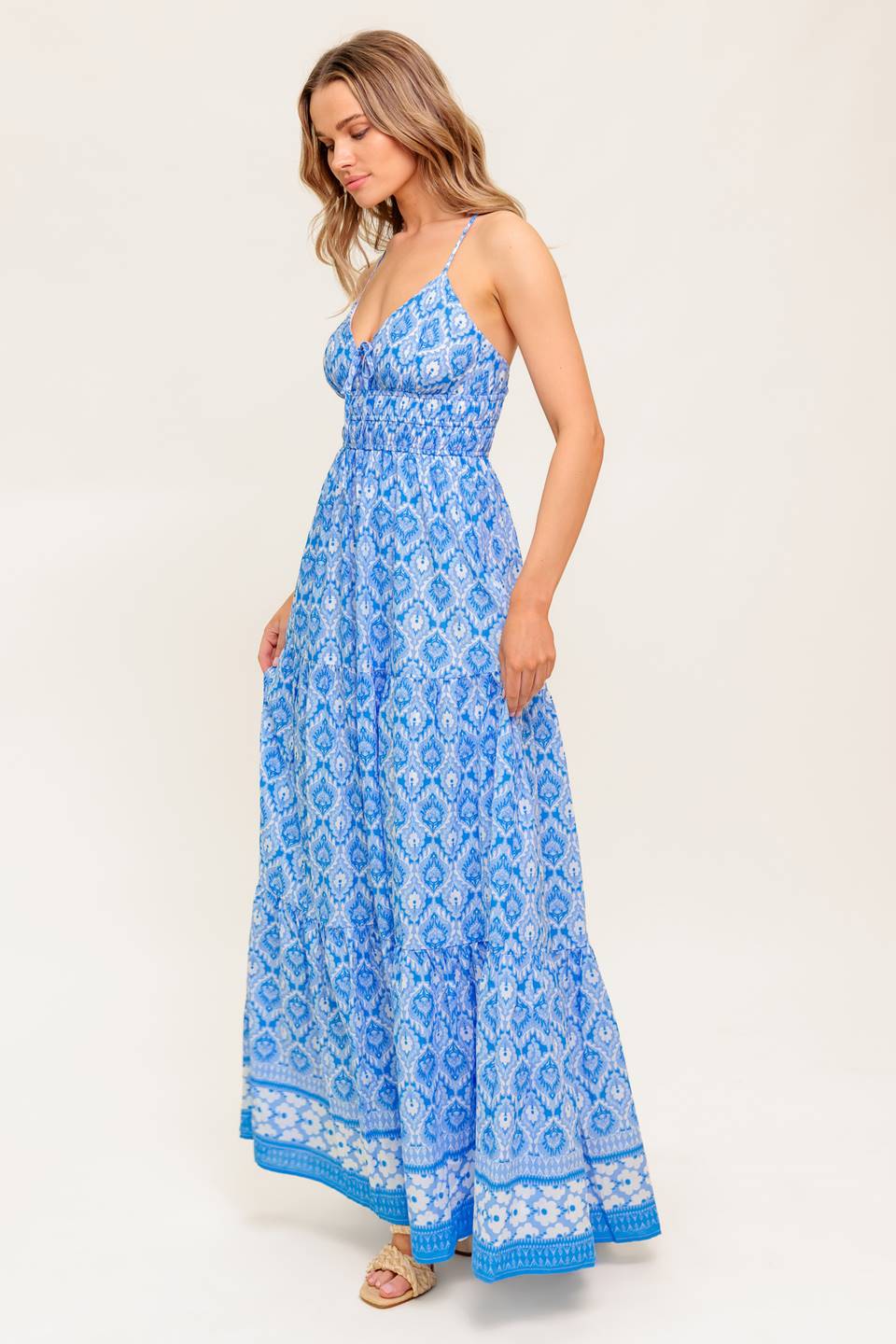 WILDFLOWER RHAPSODY MAXI DRESS - BLUE - Image 6