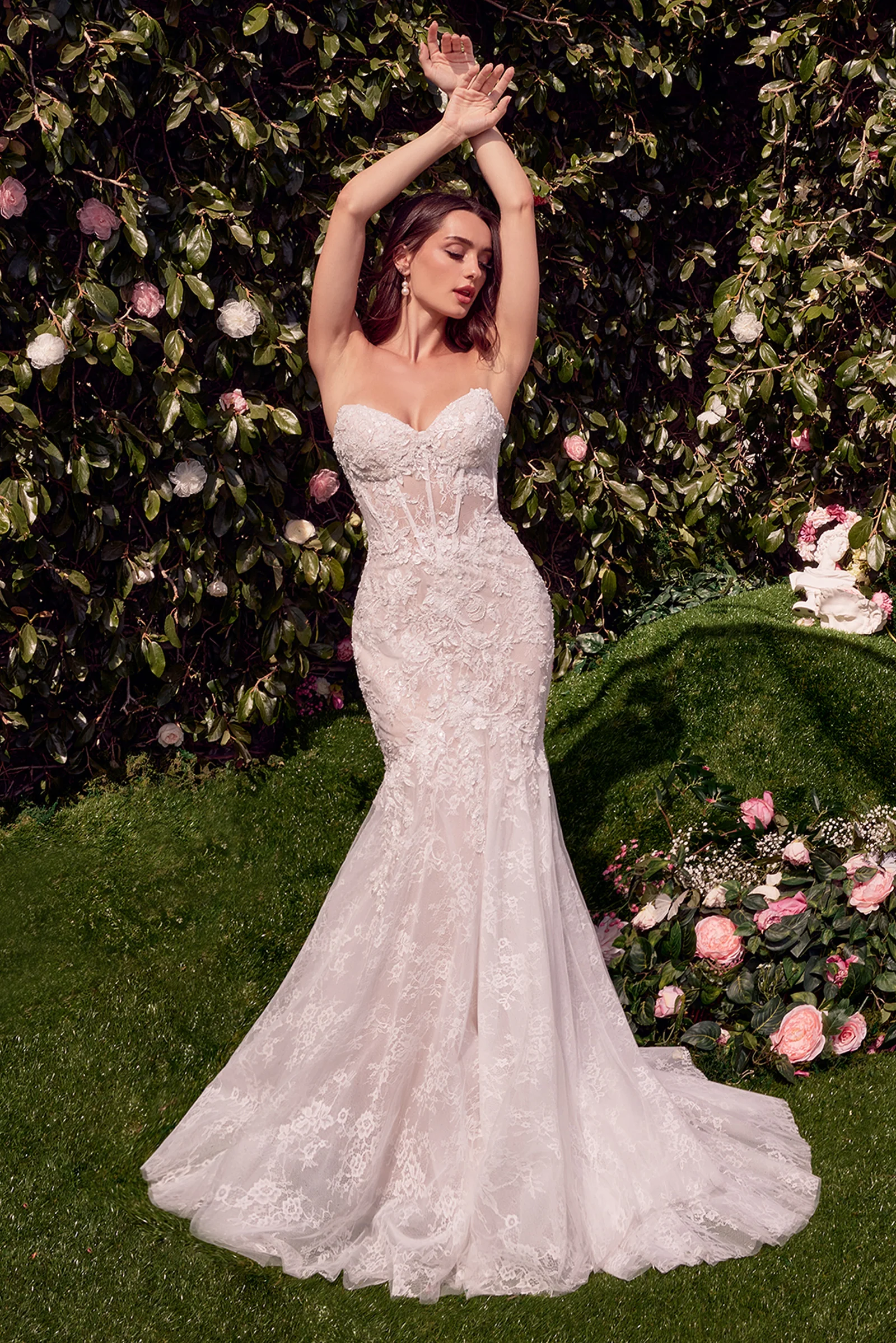 WL031 - Detachable Wings Mermaid Wedding Gown - Andrea & Leo - Image 2