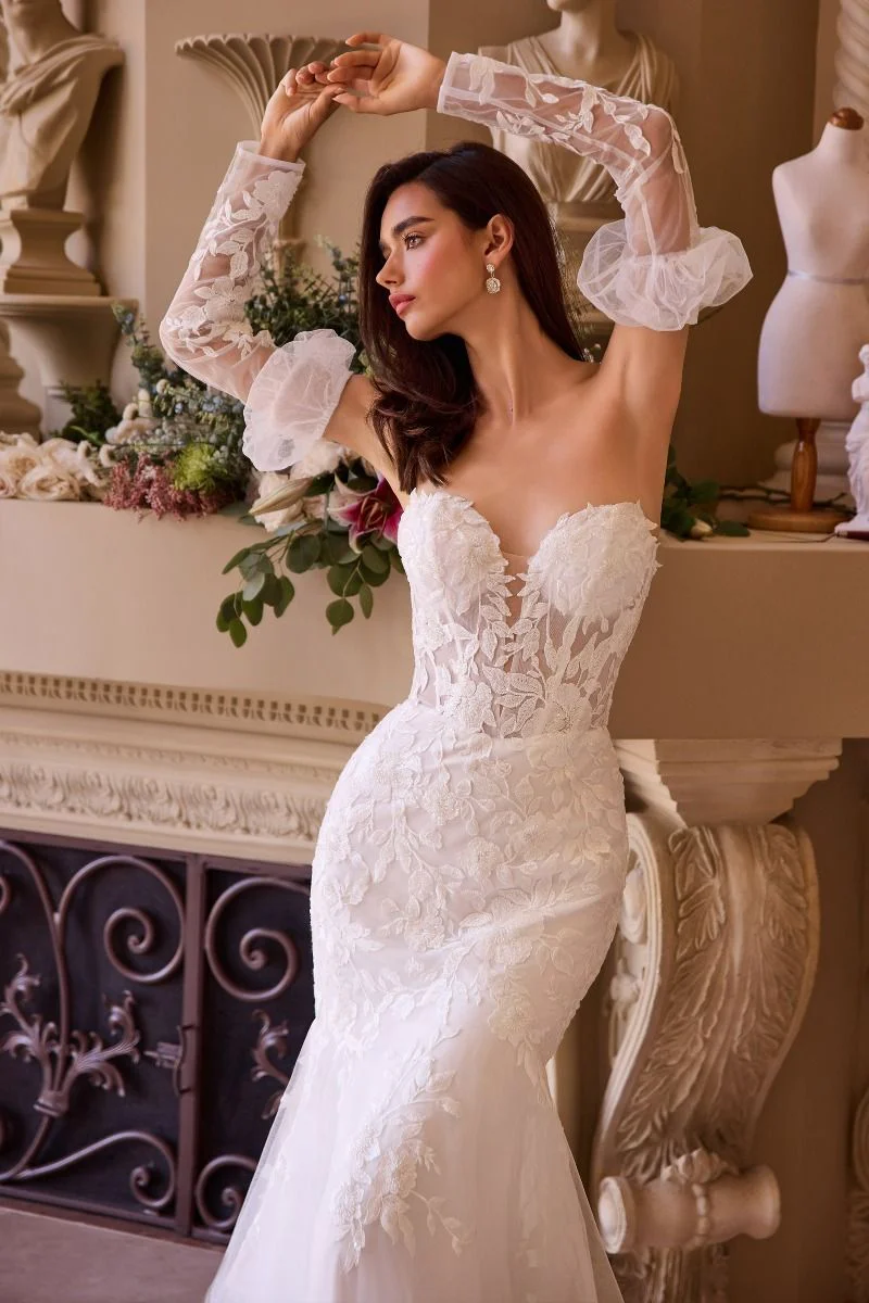 WL033 - Strapless Mermaid Bridal Gown & Sleeves - Andrea & Leo - Image 2
