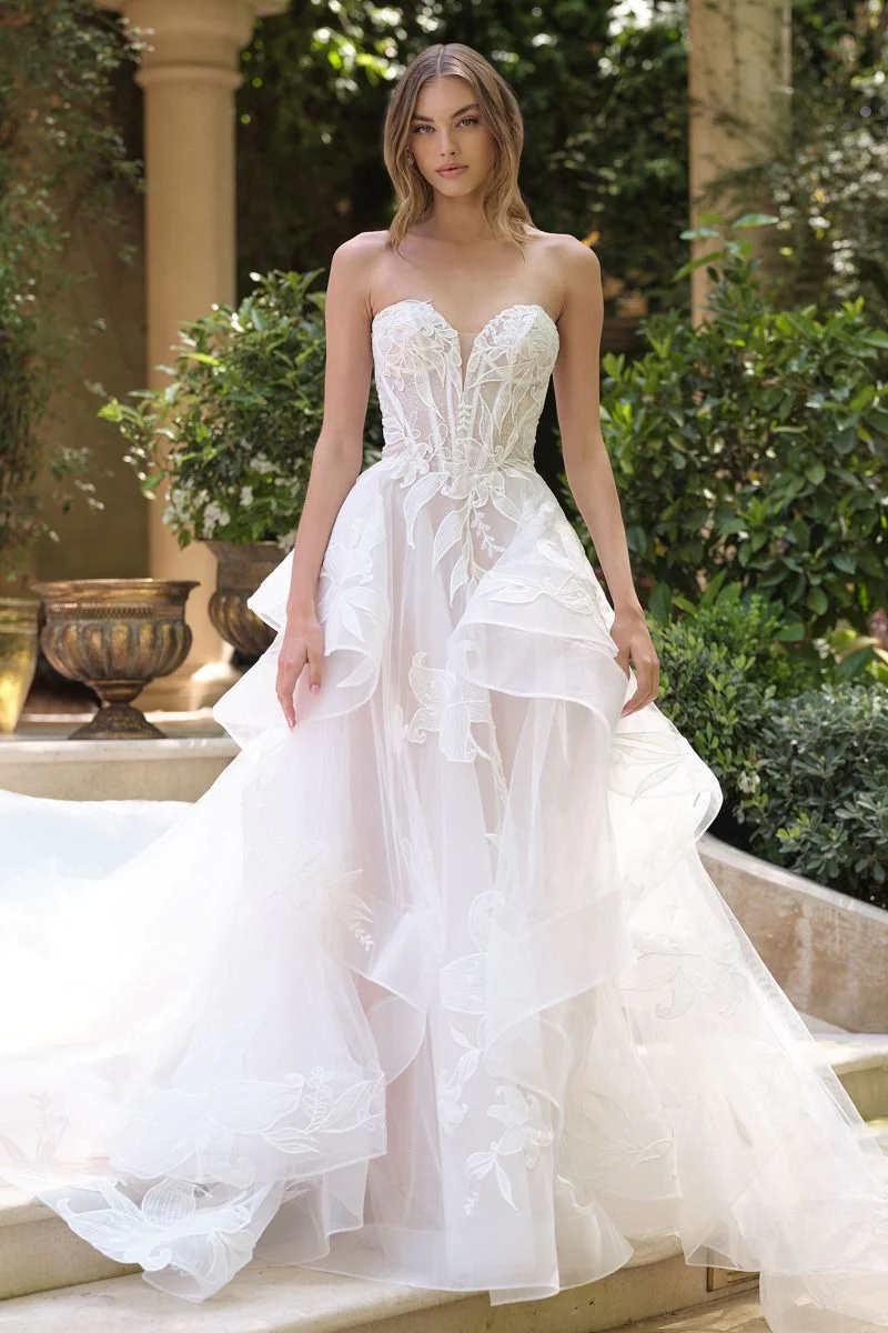 WL059 - Strapless Wedding Ball Gown - Andrea & Leo