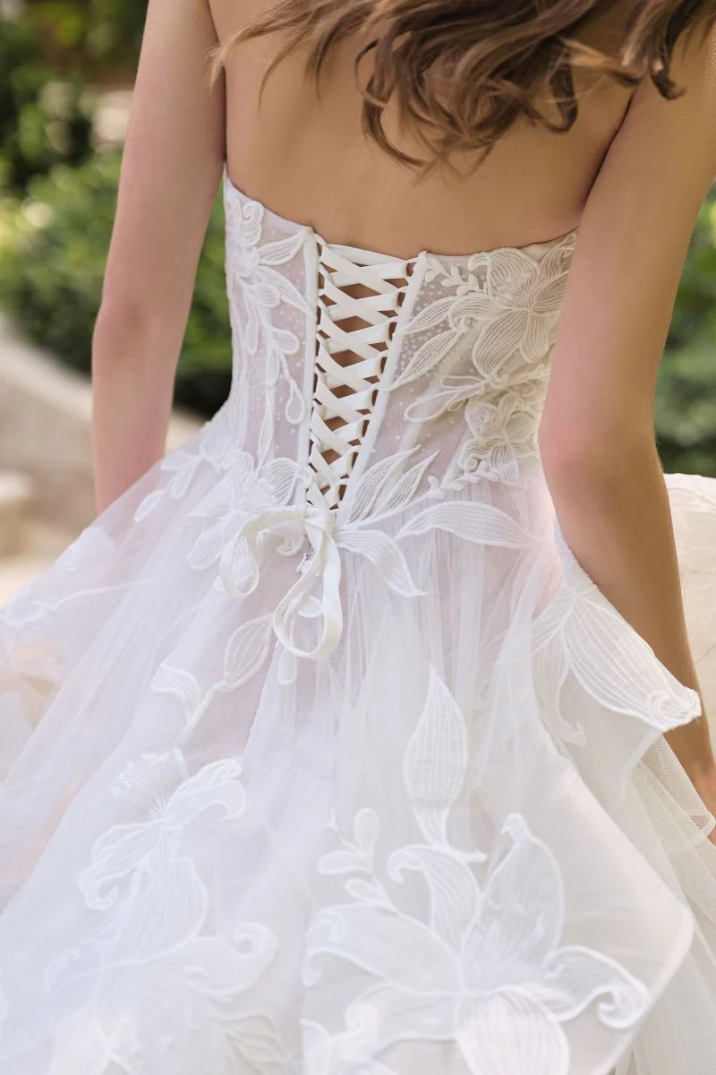 WL059 - Strapless Wedding Ball Gown - Andrea & Leo - Image 4