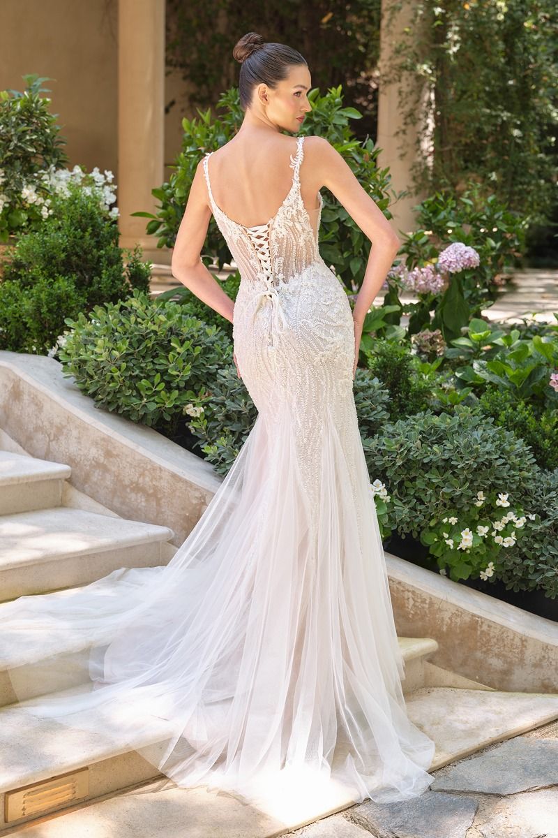 WL066 - Fit & Flare Wedding Gown - Andrea & Leo - Image 3