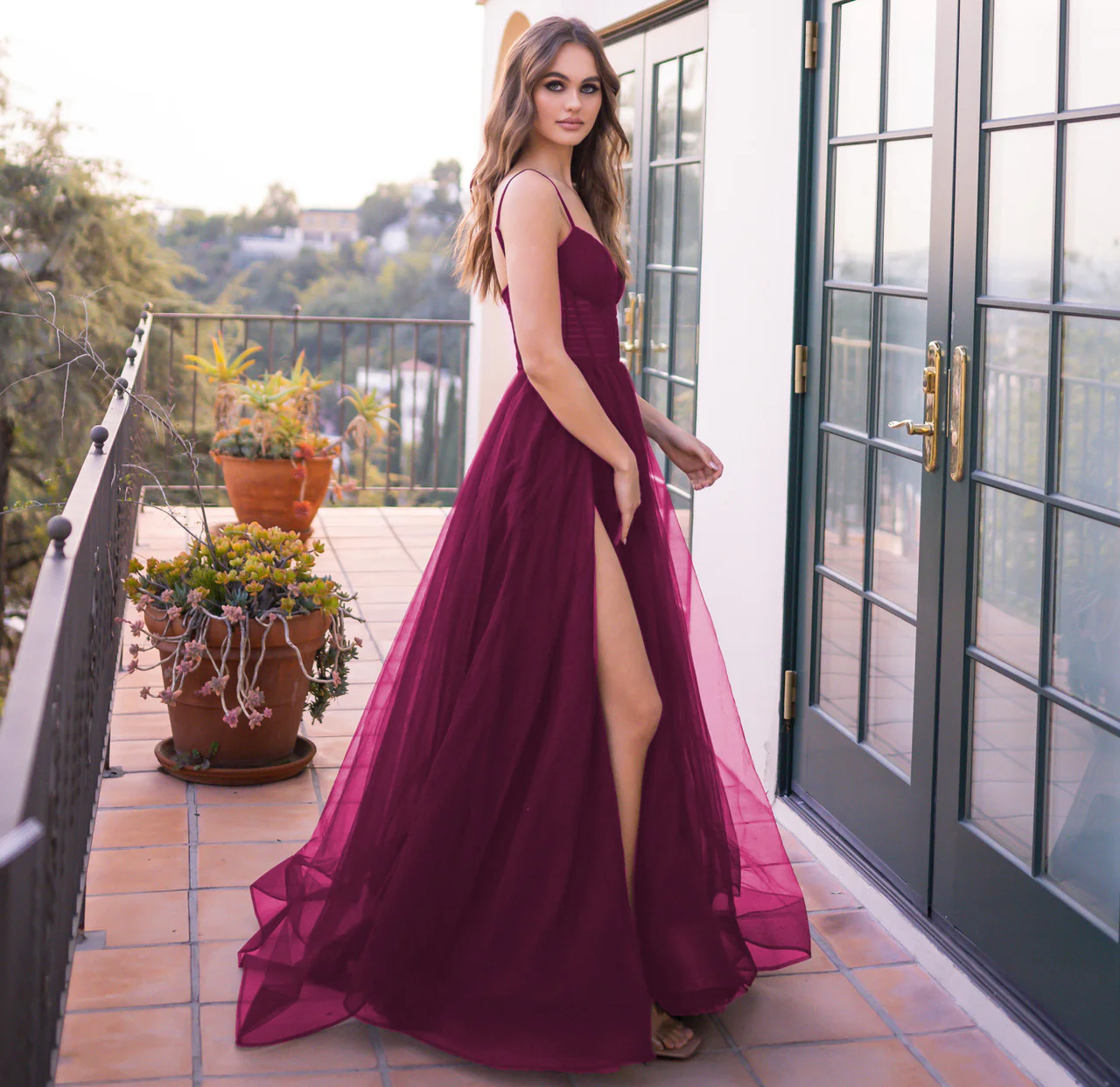Yasmin Gown - Mulberry - Image 3