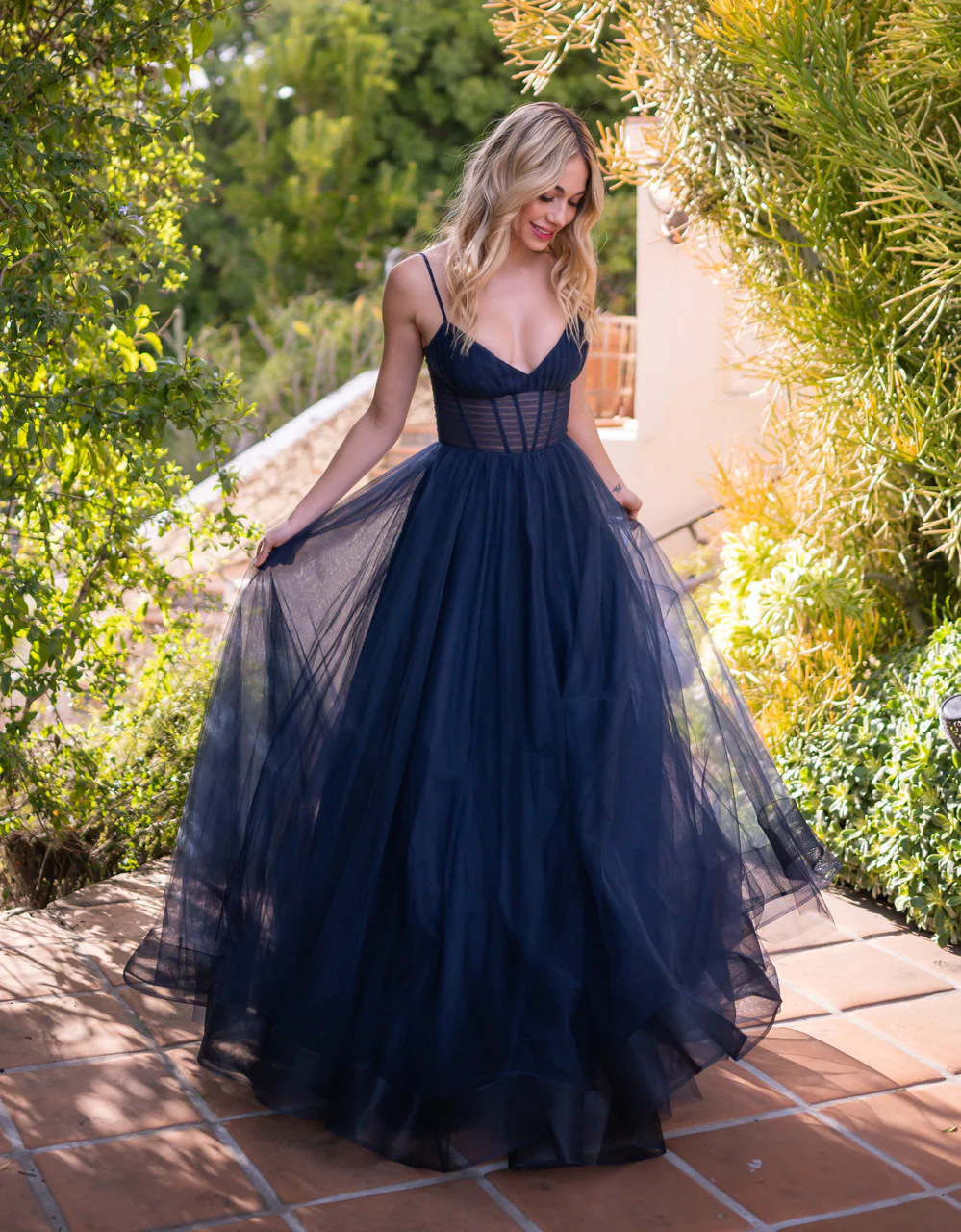 Yasmin Gown - Navy - Image 3