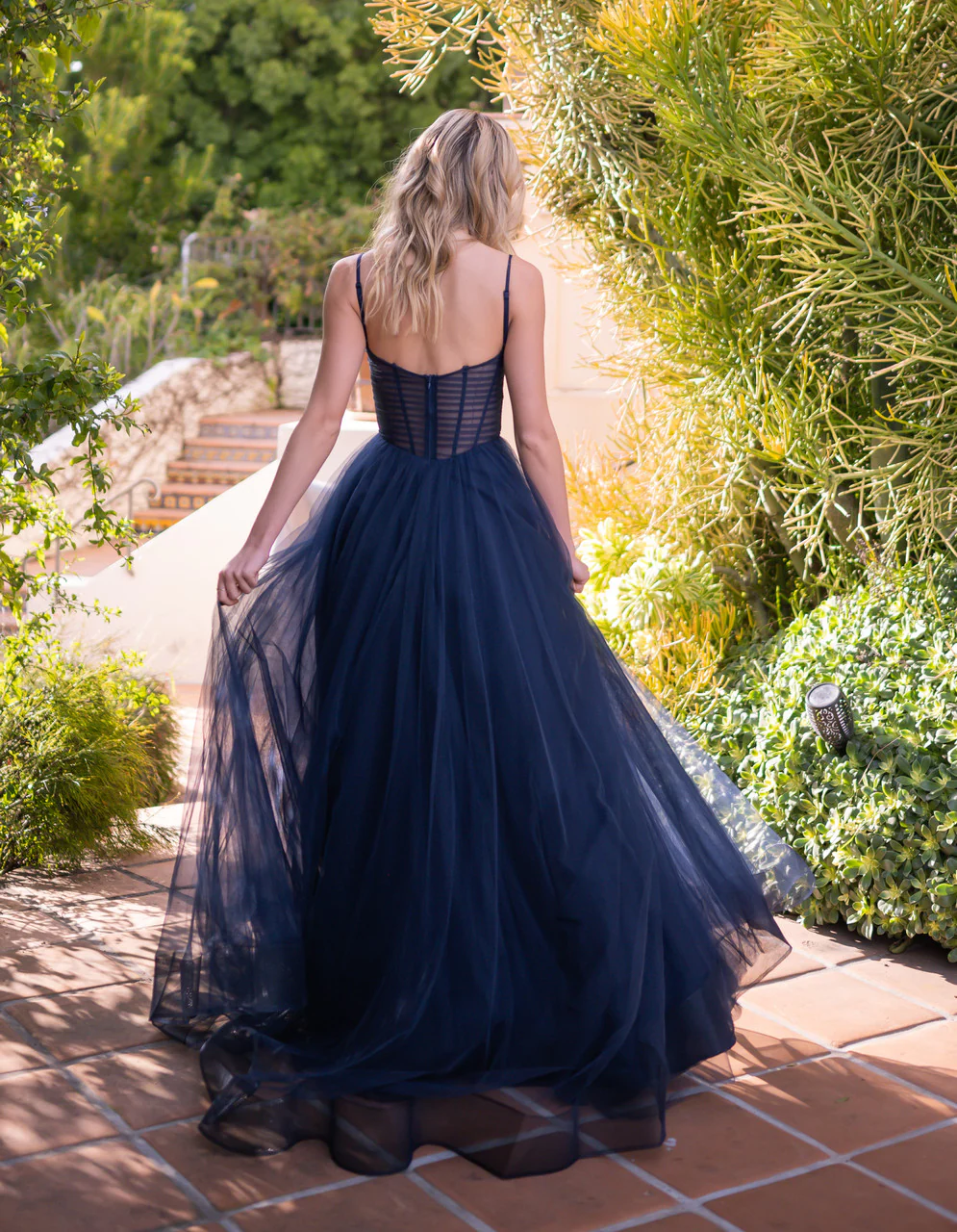 Yasmin Gown - Navy - Image 5