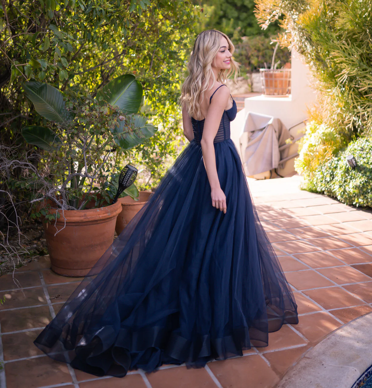 Yasmin Gown - Navy - Image 9