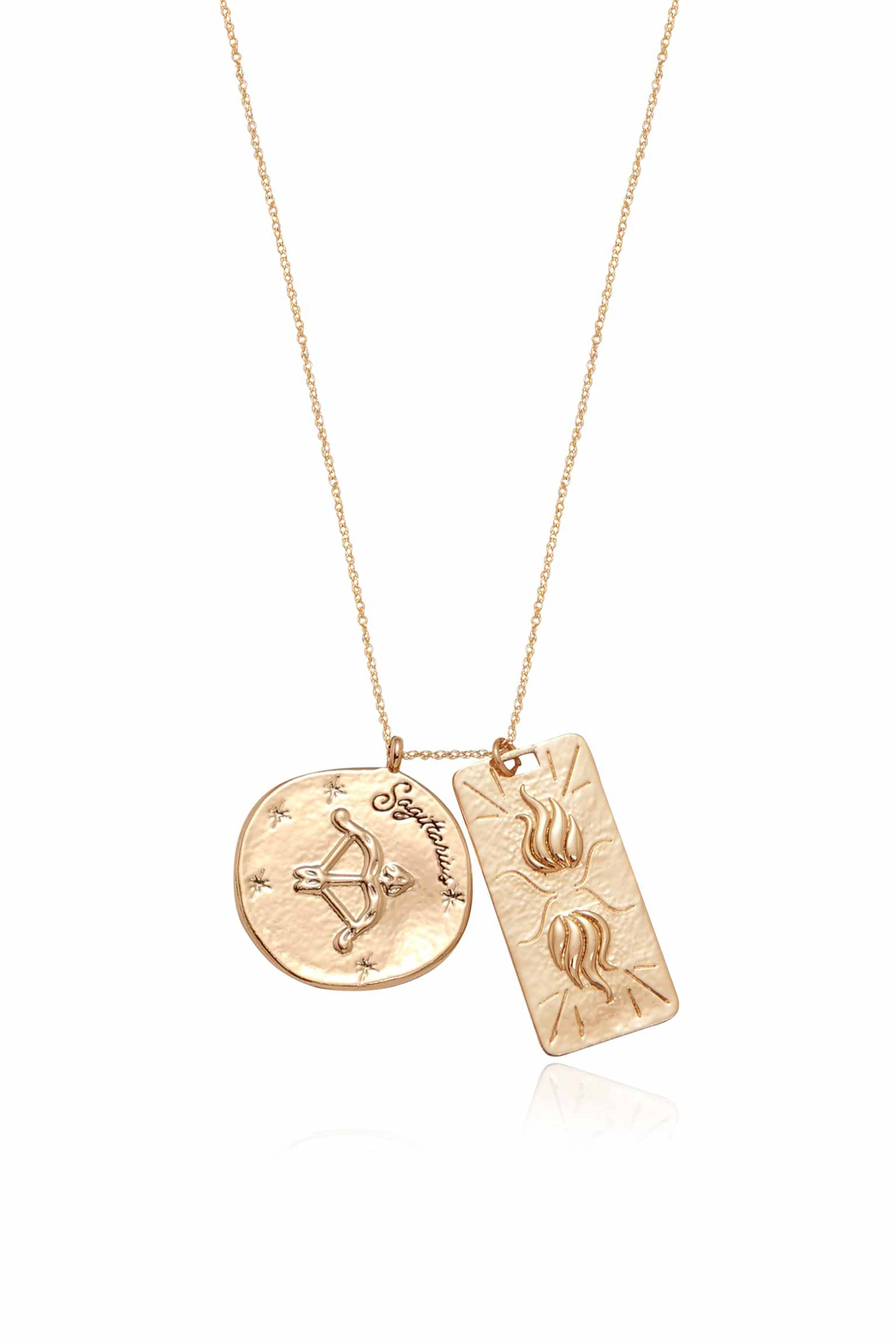 Zodiac Double Medallion Necklace - Image 11