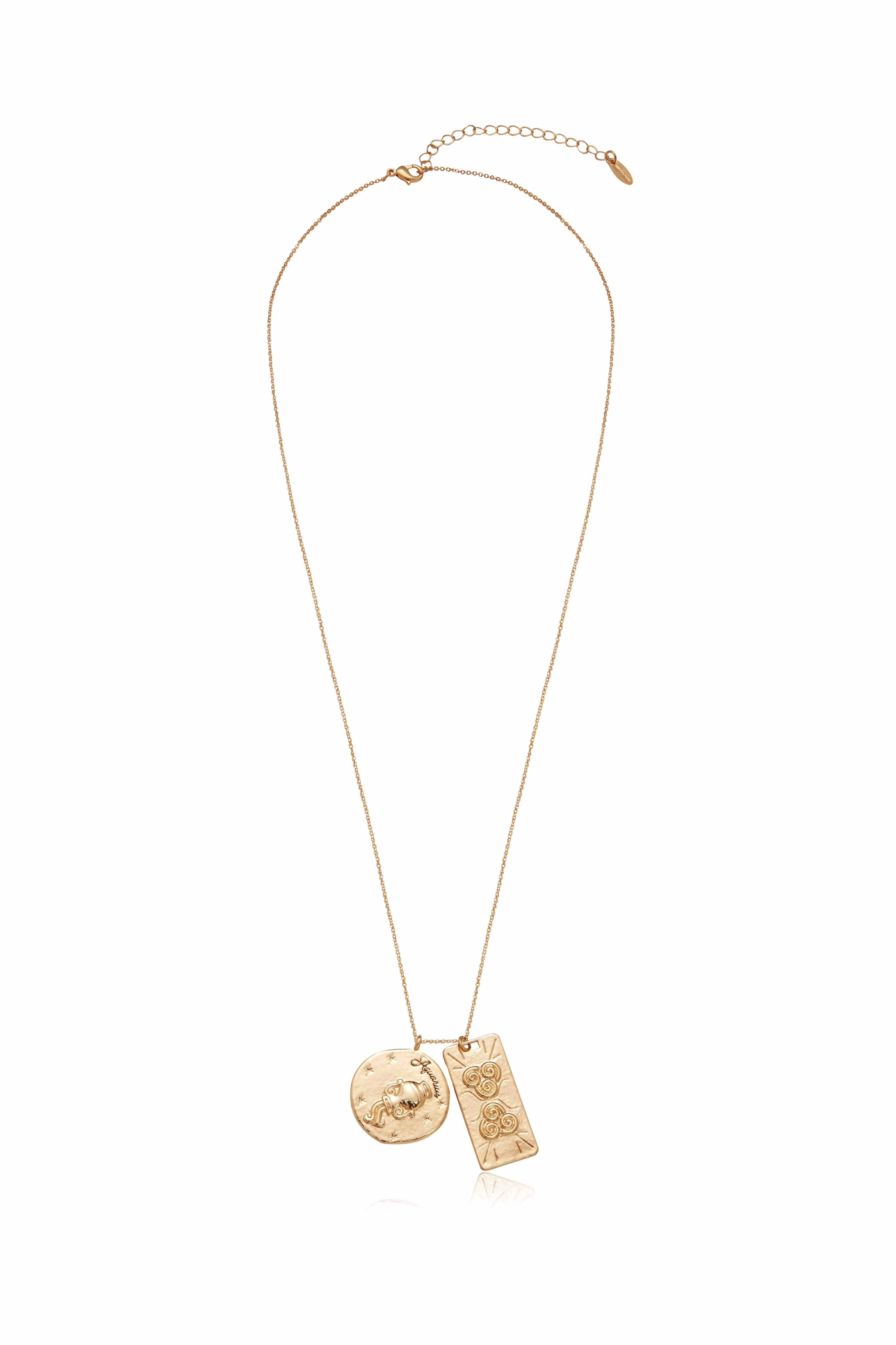 Zodiac Double Medallion Necklace - Image 3