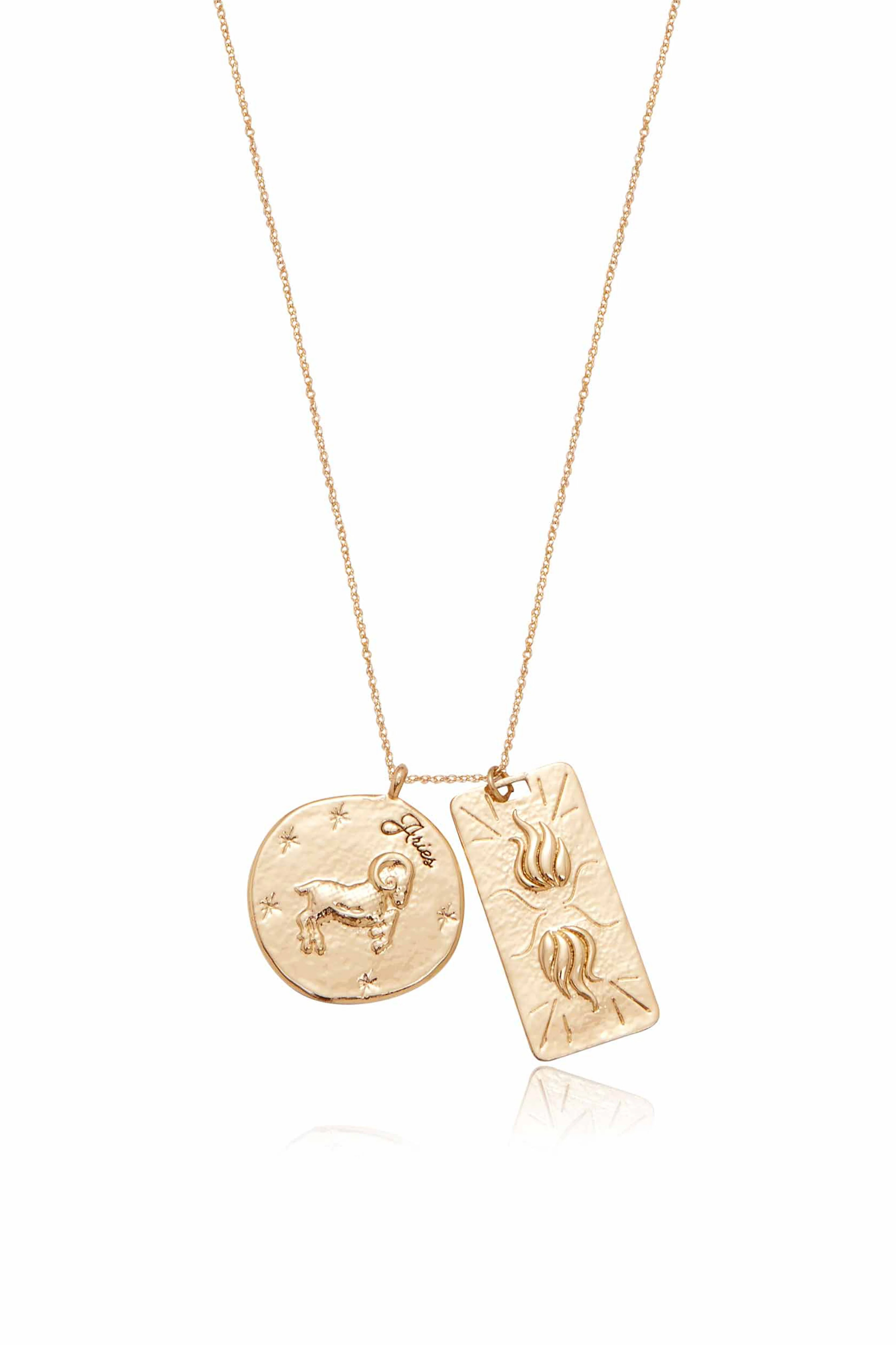 Zodiac Double Medallion Necklace - Image 4