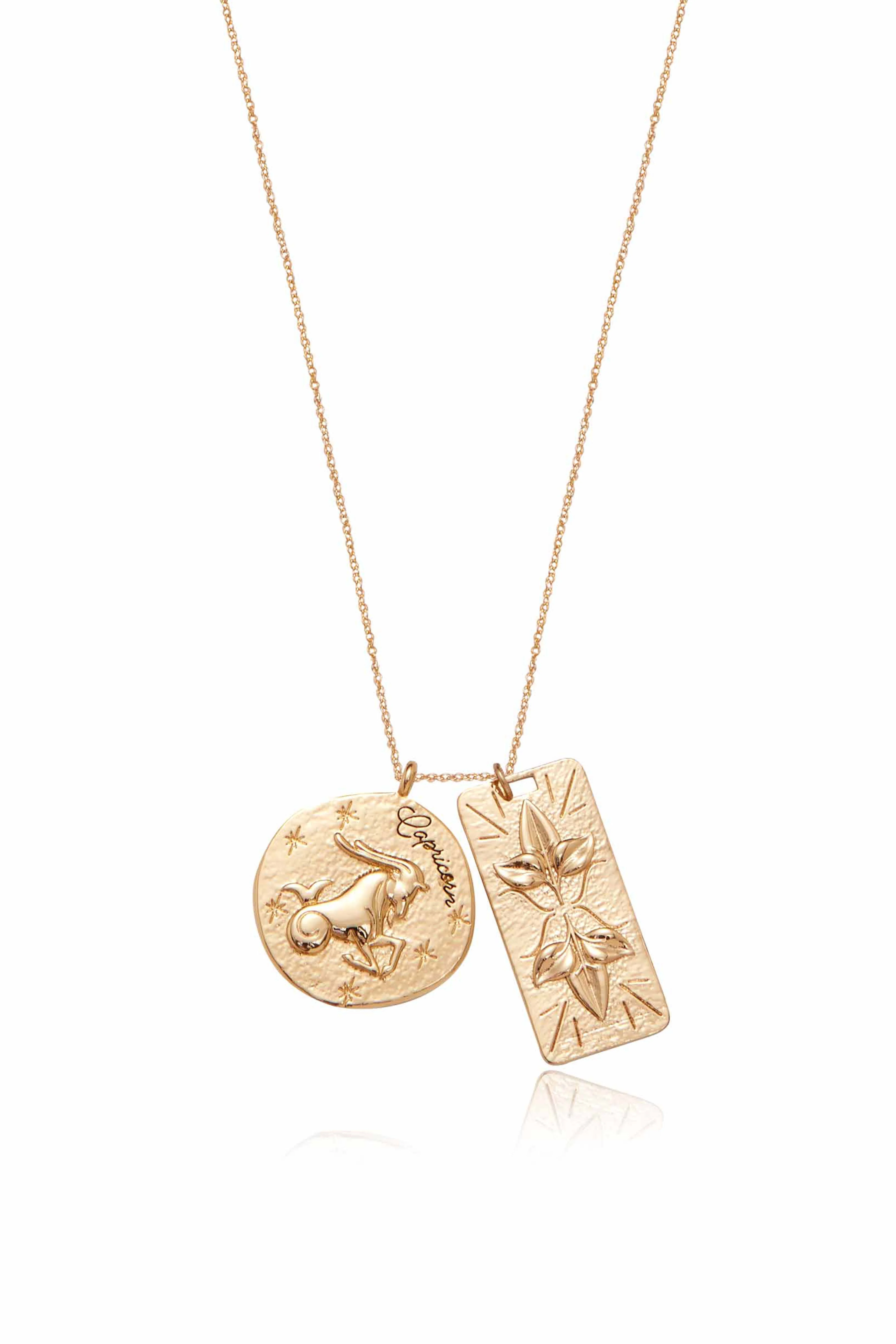 Zodiac Double Medallion Necklace - Image 6