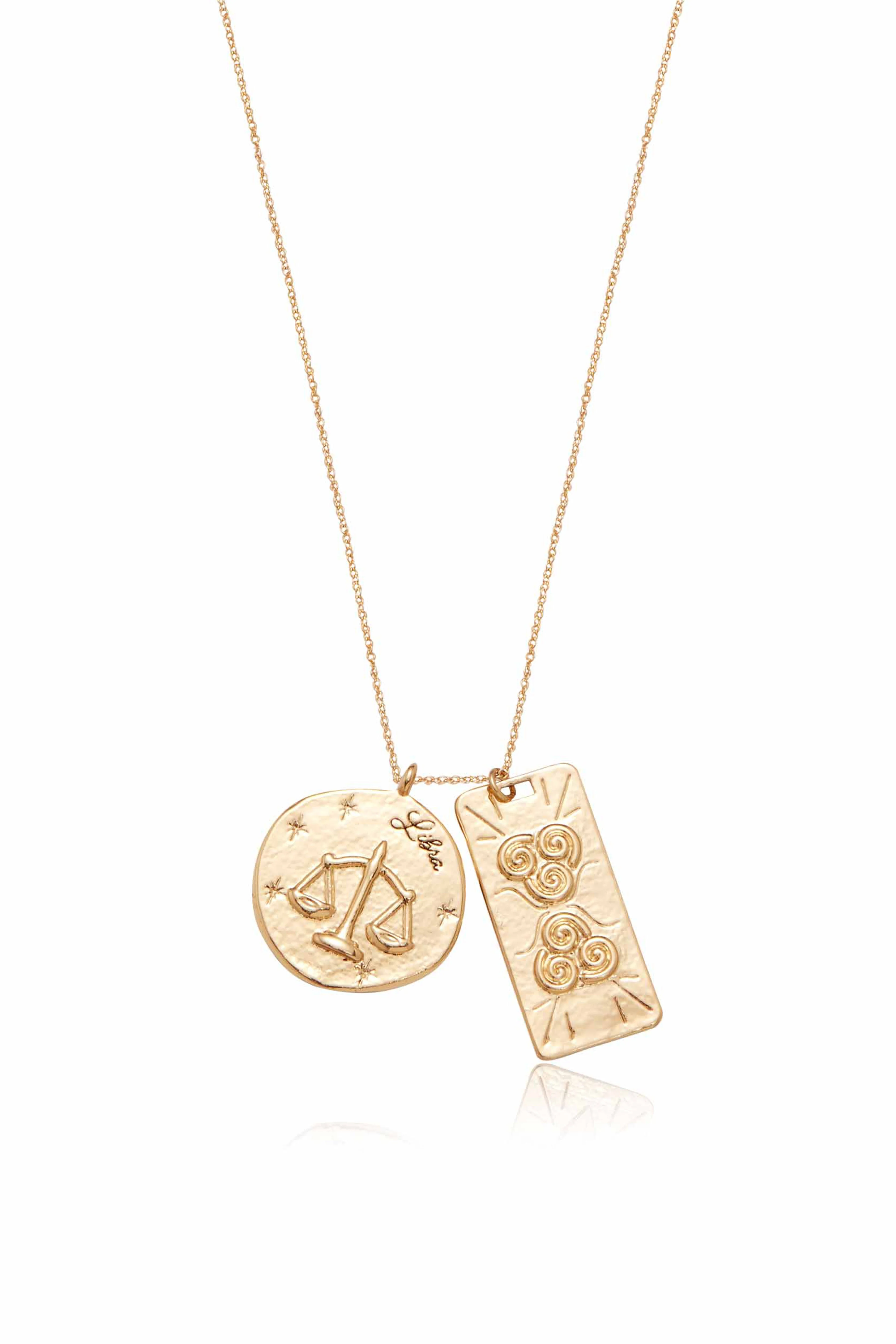 Zodiac Double Medallion Necklace - Image 9